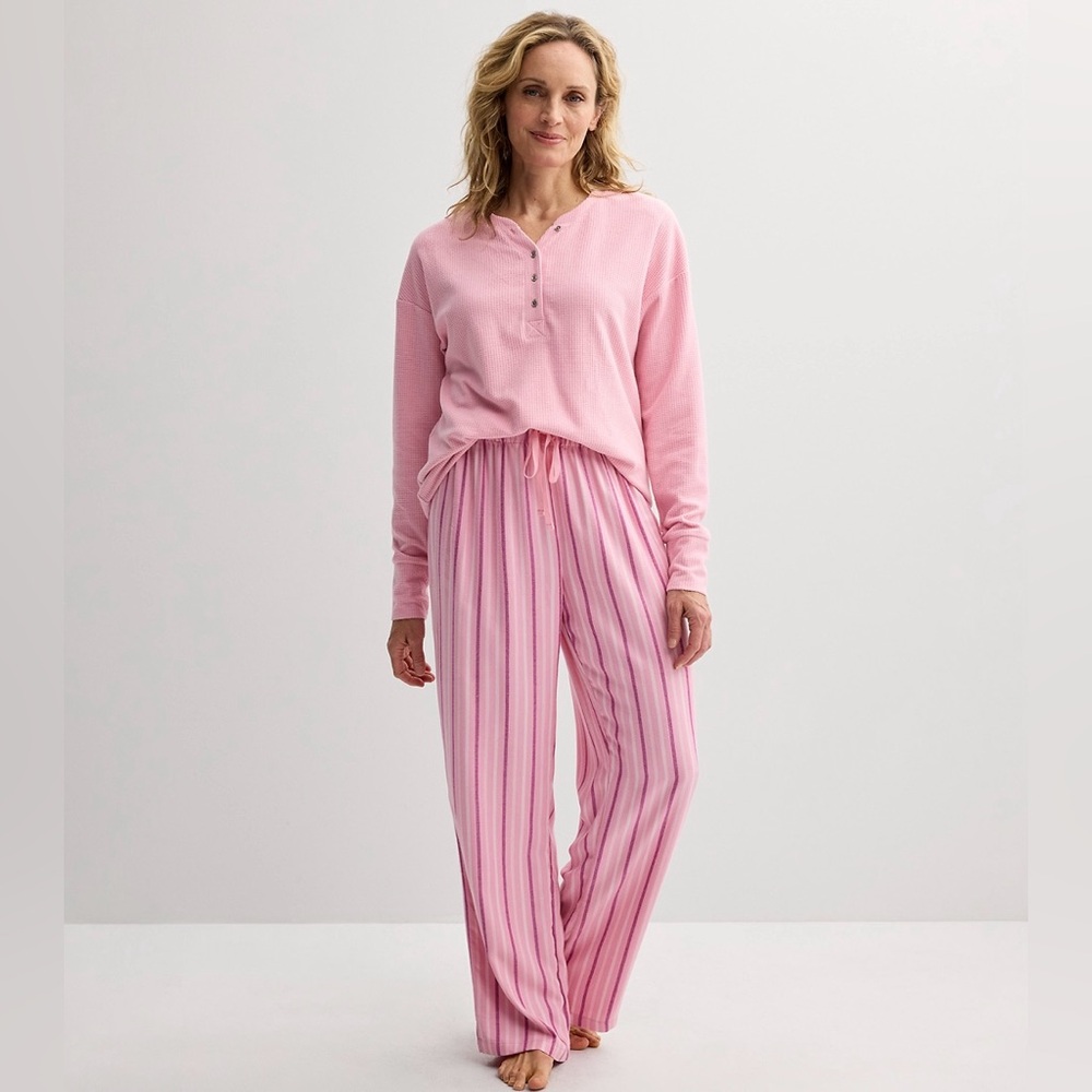 Croft & Barrow Women's Pajama Set Pink XXL NWT